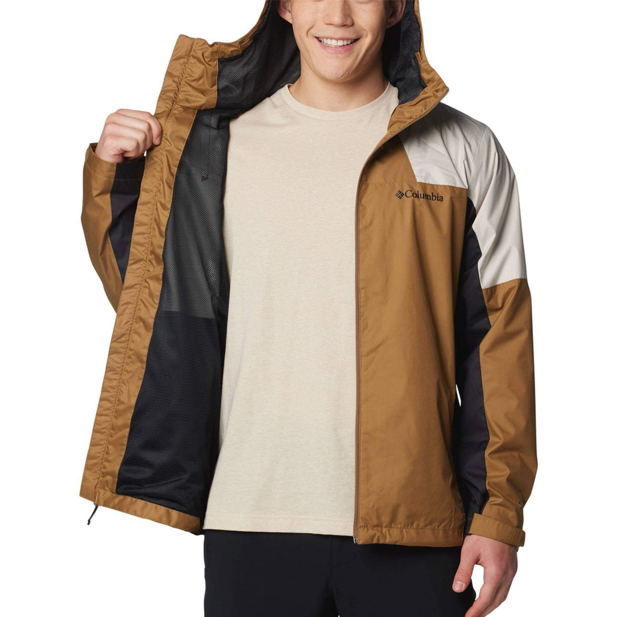 Columbia Men's Inner Limits III Waterproof Jacket Delta/Dark Stone/Black / Small-Delta/Dark Stone/Black / Medium-Delta/Dark Stone/Black / Large-Delta/Dark Stone/Black / X-Large-Delta/Dark Stone/Black / XX-Large #- 53 Degrees North 