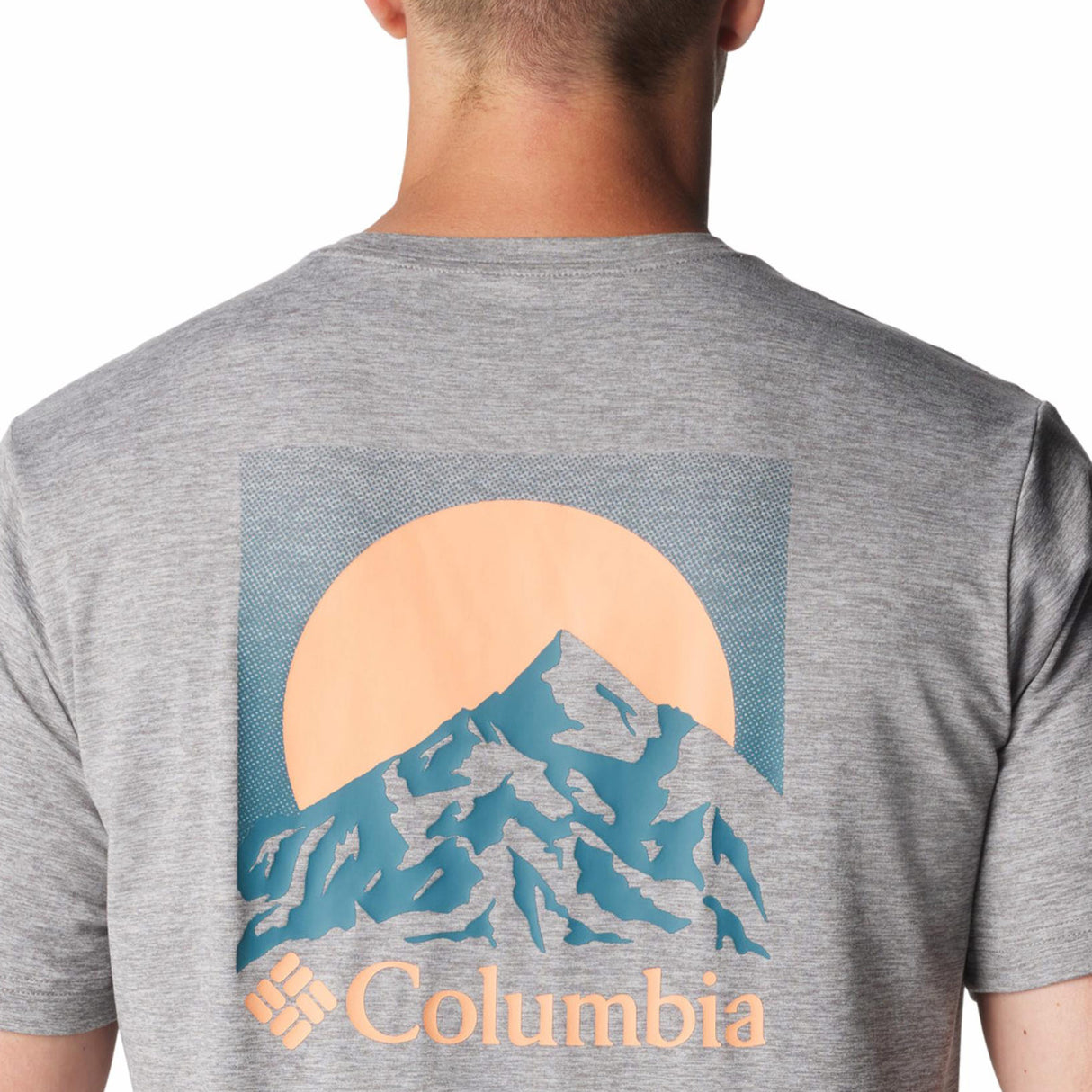 Columbia Men's Kwick Hike Back Graphic T-Shirt Black Heather/Moonscape / Small-Black Heather/Moonscape / Medium-Black Heather/Moonscape / Large-Black Heather/Moonscape / X-Large-Black Heather/Moonscape / XX-Large #- 53 Degrees North 