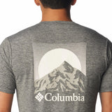 Columbia Men's Kwick Hike Back Graphic T-Shirt Black Heather/Moonscape / Small-Black Heather/Moonscape / Medium-Black Heather/Moonscape / Large-Black Heather/Moonscape / X-Large-Black Heather/Moonscape / XX-Large #- 53 Degrees North 