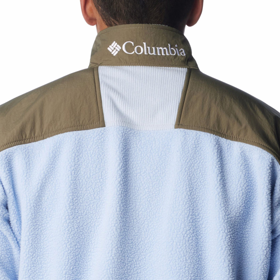 Columbia Men's Riptide Fleece #color_whisper-stone-green-napa-green