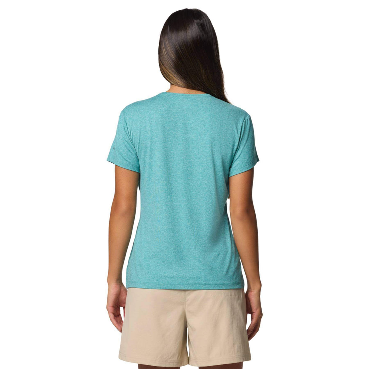 Columbia Women's Sloan Ridge Technical T-Shirt Teal/Find Your Trail / X-Small-Teal/Find Your Trail / Small-Teal/Find Your Trail / Medium-Teal/Find Your Trail / Large-Teal/Find Your Trail / X-Large #- 53 Degrees North 
