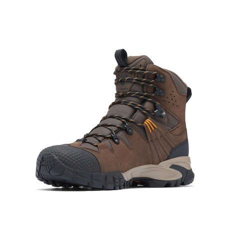 Columbia Men's Geoterra OutDry Leather Hiking Boots Cordovan/Canyon Sun / UK 8-Cordovan/Canyon Sun / UK 9-Cordovan/Canyon Sun / UK 9.5-Cordovan/Canyon Sun / UK 10-Cordovan/Canyon Sun / UK 10.5 #- 53 Degrees North 