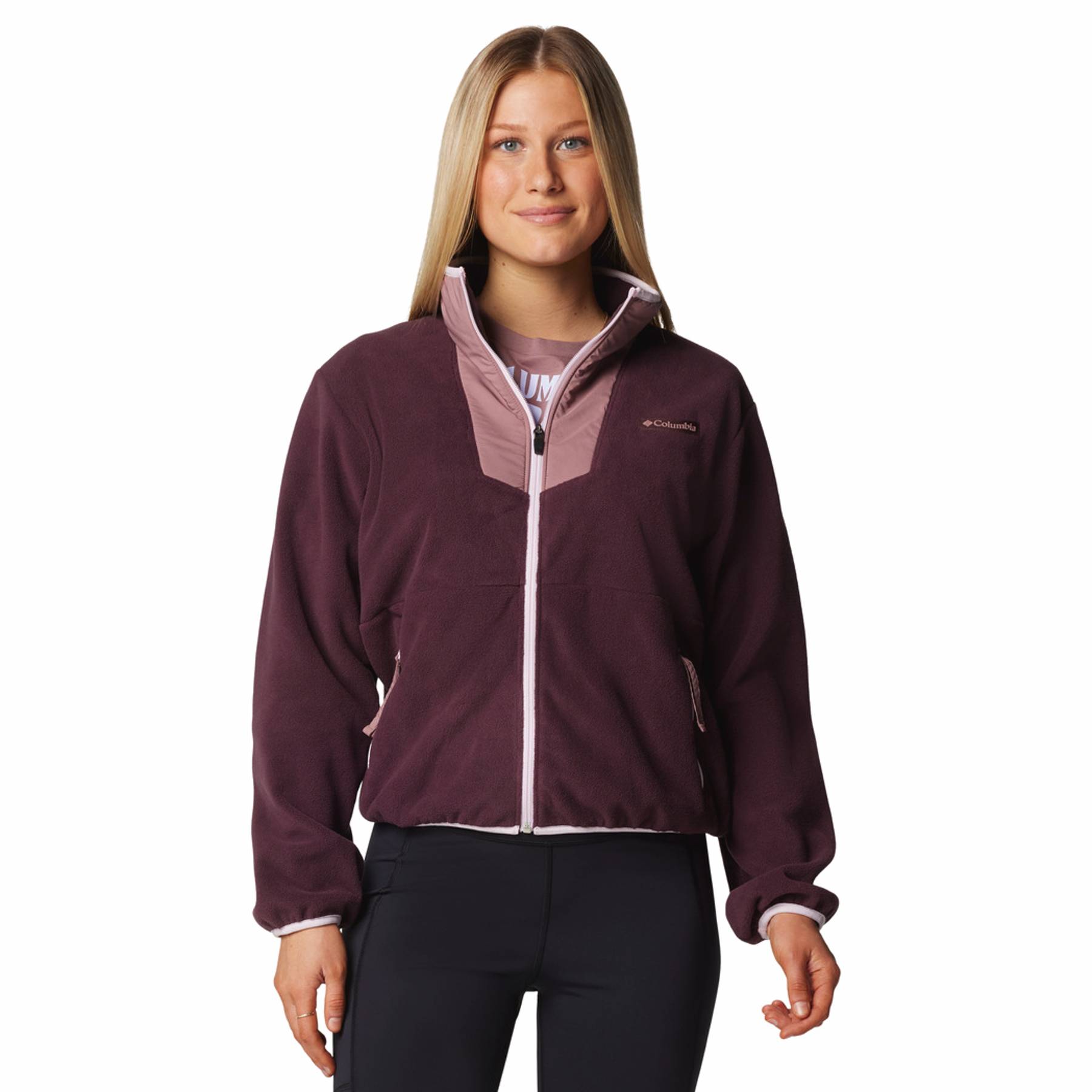 Women's triple texture fleece jacket discount