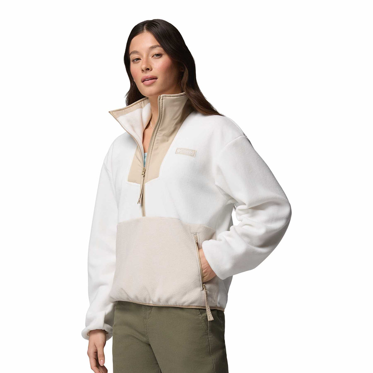 Columbia Women's Sequoia Grove Half Zip Fleece Sea Salt/Dark Stone/Ancient Fossil / X-Small-Sea Salt/Dark Stone/Ancient Fossil / Small-Sea Salt/Dark Stone/Ancient Fossil / Medium-Sea Salt/Dark Stone/Ancient Fossil / Large-Sea Salt/Dark Stone/Ancient Fossil / X-Large #- 53 Degrees North 