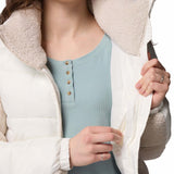 Columbia Women's Leadbetter Point II Sherpa Hybrid Jacket Sea Salt/Dark Stone / X-Small-Sea Salt/Dark Stone / Small-Sea Salt/Dark Stone / Medium-Sea Salt/Dark Stone / Large-Sea Salt/Dark Stone / X-Large #- 53 Degrees North 