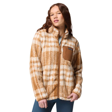 Columbia Women's West Bend Print Fleece Jacket Camel Brown Herringplaid / X-Small-Camel Brown Herringplaid / Small-Camel Brown Herringplaid / Medium-Camel Brown Herringplaid / Large-Camel Brown Herringplaid / X-Large #- 53 Degrees North 