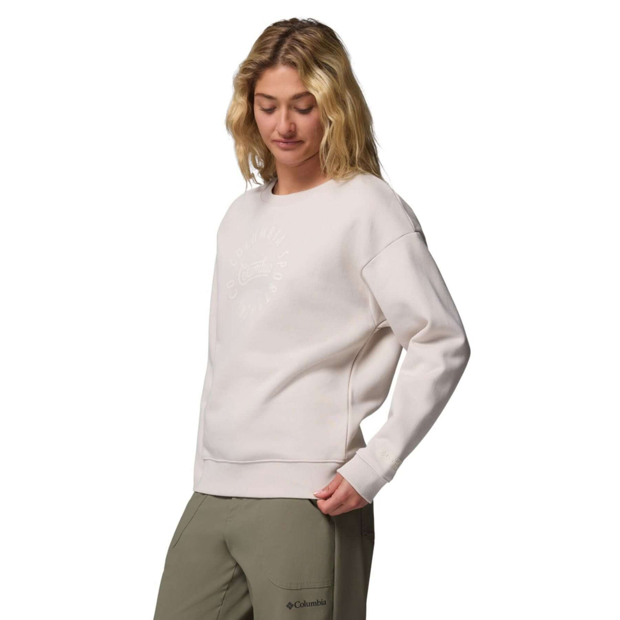 Columbia Women's Meridian Creek Crew Dark Stone/Columbia All Around / X-Small-Dark Stone/Columbia All Around / Small-Dark Stone/Columbia All Around / Medium-Dark Stone/Columbia All Around / Large-Dark Stone/Columbia All Around / X-Large #- 53 Degrees North 