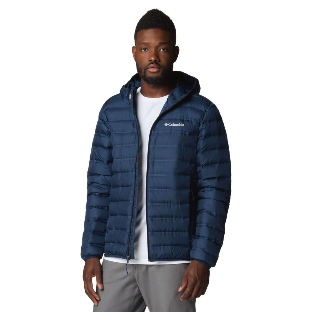 Columbia Men's Lake 22 II Down Hooded Jacket Collegiate Navy / Small-Collegiate Navy / Medium-Collegiate Navy / Large-Collegiate Navy / X-Large-Collegiate Navy / XX-Large #- 53 Degrees North 