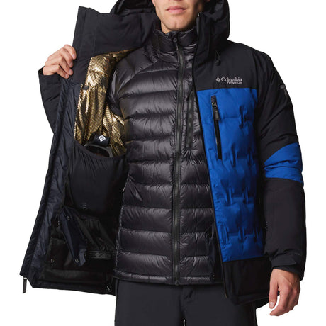 Columbia Men's Wild Card IV Down Jacket Mountain Blue/Black / Small-Mountain Blue/Black / Medium-Mountain Blue/Black / Large-Mountain Blue/Black / X-Large-Mountain Blue/Black / XX-Large #- 53 Degrees North 