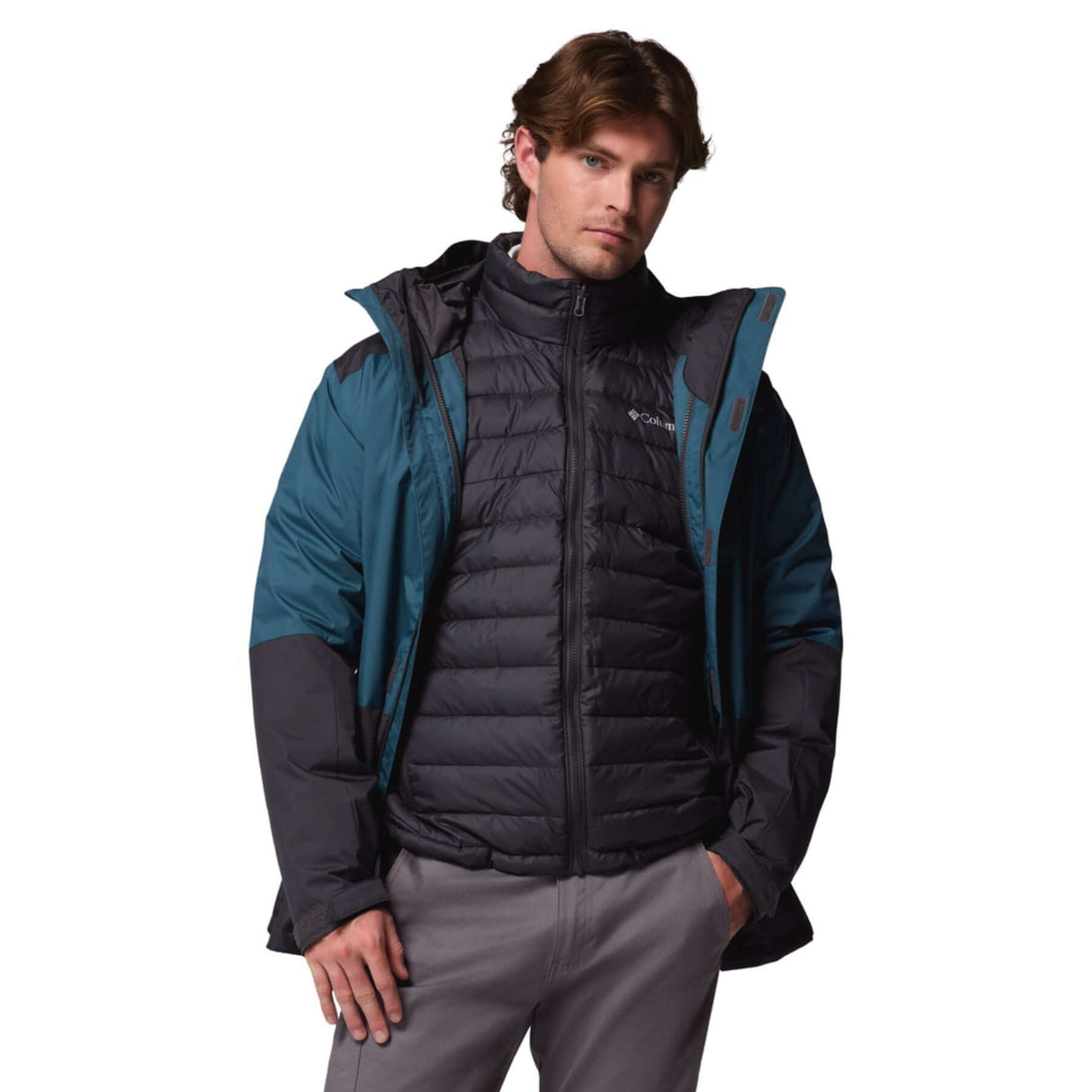 Columbia Men's Point Park Interchange Jacket Everblue/Shark / Small-Everblue/Shark / Medium-Everblue/Shark / Large-Everblue/Shark / X-Large-Everblue/Shark / XX-Large #- 53 Degrees North 