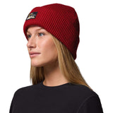 Columbia Provisions Cuff Beanie Red Dahlia/Heritage High Cascades #- 53 Degrees North 
