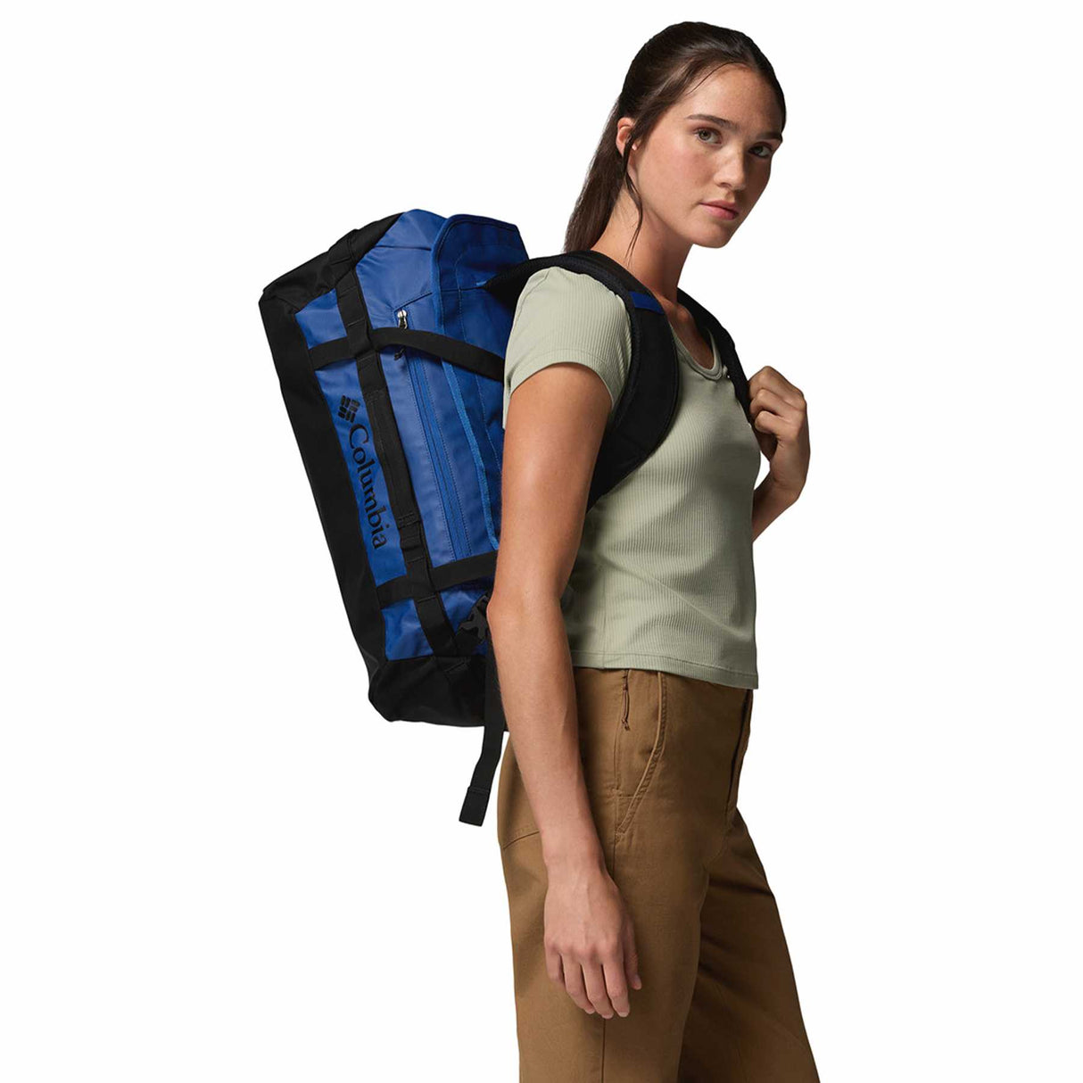 Columbia Landroamer 40L Duffel Bag Mountain Blue-Black-Rain Forest/Black #- 53 Degrees North 