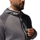 Columbia Men's Triple Canyon Grid Hooded Fleece Jacket City Grey/Black / Small-City Grey/Black / Medium-City Grey/Black / Large-City Grey/Black / X-Large-City Grey/Black / XX-Large #- 53 Degrees North 