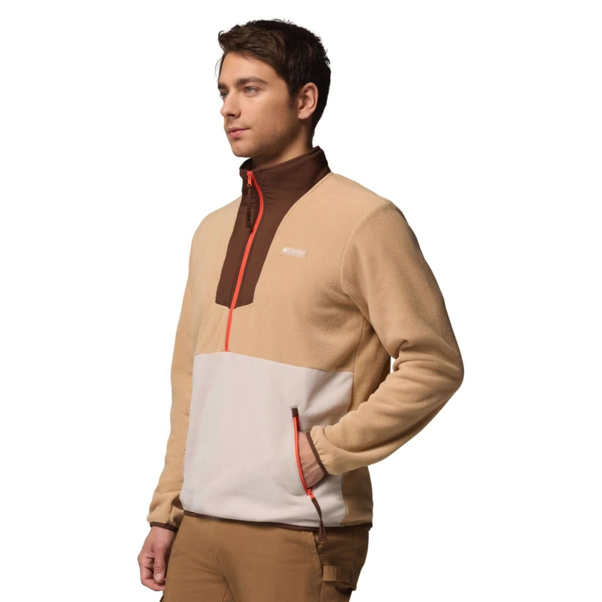 Columbia Men's Sequoia Grove Half Zip Fleece Canoe/Dark Stone/Tobacco / Small-Canoe/Dark Stone/Tobacco / Medium-Canoe/Dark Stone/Tobacco / Large-Canoe/Dark Stone/Tobacco / X-Large-Canoe/Dark Stone/Tobacco / XX-Large #- 53 Degrees North 