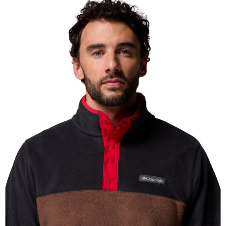 Columbia Men's Steens Mountain Half Snap Fleece Stone Green/Shark / Small-Stone Green/Shark / Medium-Stone Green/Shark / Large-Stone Green/Shark / X-Large-Stone Green/Shark / XX-Large #- 53 Degrees North 