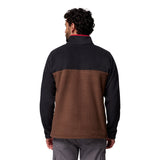 Columbia Men's Steens Mountain  II Half Snap Fleece Pullover Tobacco/Black/Mtn Red / Small-Tobacco/Black/Mtn Red / Medium-Tobacco/Black/Mtn Red / Large-Tobacco/Black/Mtn Red / X-Large-Tobacco/Black/Mtn Red / XX-Large #- 53 Degrees North 