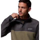 Columbia Men's Steens Mountain  II Half Snap Fleece Pullover Tobacco/Black/Mtn Red / Small-Tobacco/Black/Mtn Red / Medium-Tobacco/Black/Mtn Red / Large-Tobacco/Black/Mtn Red / X-Large-Tobacco/Black/Mtn Red / XX-Large #- 53 Degrees North 