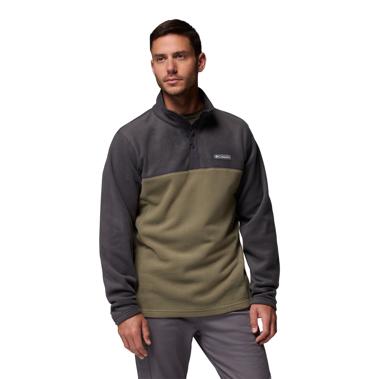 Columbia Men's Steens Mountain  II Half Snap Fleece Pullover Tobacco/Black/Mtn Red / Small-Tobacco/Black/Mtn Red / Medium-Tobacco/Black/Mtn Red / Large-Tobacco/Black/Mtn Red / X-Large-Tobacco/Black/Mtn Red / XX-Large #- 53 Degrees North 
