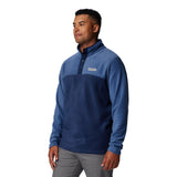Columbia Men's Steens Mountain  II Half Snap Fleece Pullover Tobacco/Black/Mtn Red / Small-Tobacco/Black/Mtn Red / Medium-Tobacco/Black/Mtn Red / Large-Tobacco/Black/Mtn Red / X-Large-Tobacco/Black/Mtn Red / XX-Large #- 53 Degrees North 