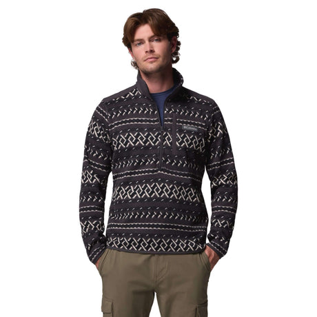 Columbia Men's Sweater Weather Printed Half Zip Fleece Shark KnitKnot / Small-Shark KnitKnot / Medium-Shark KnitKnot / Large-Shark KnitKnot / X-Large-Shark KnitKnot / XX-Large #- 53 Degrees North 