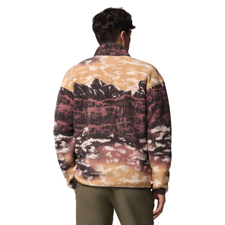 Columbia Men's Helvetia II Printed Half Snap Fleece Camel Brown Sisters / Small-Camel Brown Sisters / Medium-Camel Brown Sisters / Large-Camel Brown Sisters / X-Large-Camel Brown Sisters / XX-Large #- 53 Degrees North 