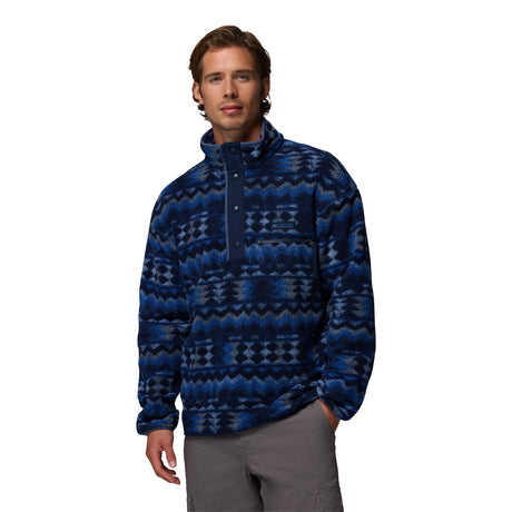 Columbia Men's Helvetia II Printed Half Snap Fleece Collegiate Navy Dreaming / Small-Collegiate Navy Dreaming / Medium-Collegiate Navy Dreaming / Large-Collegiate Navy Dreaming / X-Large-Collegiate Navy Dreaming / XX-Large #- 53 Degrees North 