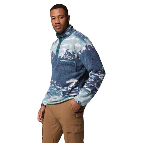 Columbia Men's Helvetia II Printed Half Snap Fleece Camel Brown Sisters / Small-Camel Brown Sisters / Medium-Camel Brown Sisters / Large-Camel Brown Sisters / X-Large-Camel Brown Sisters / XX-Large #- 53 Degrees North 