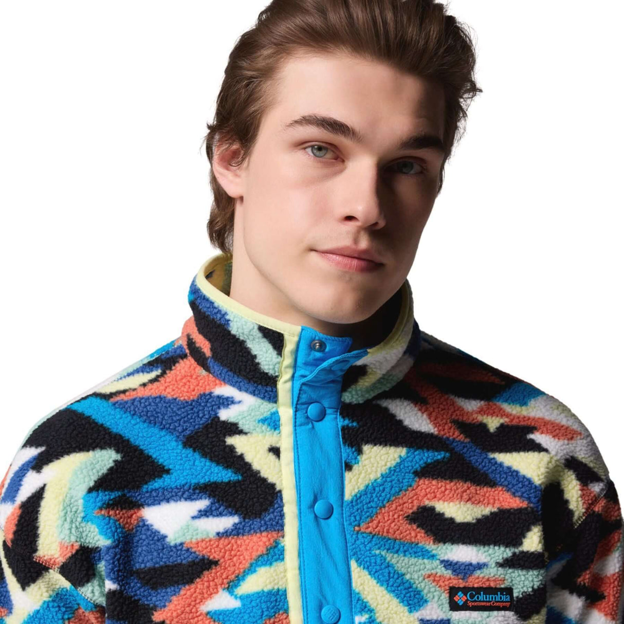 Columbia Men's Helvetia II Printed Half Snap Fleece Camel Brown Sisters / Small-Camel Brown Sisters / Medium-Camel Brown Sisters / Large-Camel Brown Sisters / X-Large-Camel Brown Sisters / XX-Large #- 53 Degrees North 