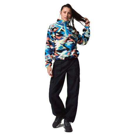 Columbia Women's Helvetia II Printed Cropped Half Snap Fleece Rosette Sprayflower / X-Small-Rosette Sprayflower / Small-Rosette Sprayflower / Medium-Rosette Sprayflower / Large-Rosette Sprayflower / X-Large #- 53 Degrees North 