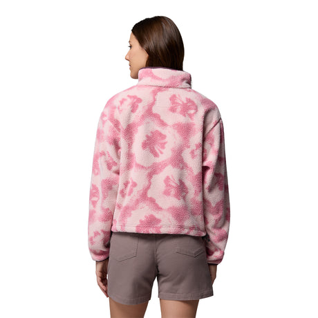Columbia Women's Helvetia II Printed Cropped Half Snap Fleece Rosette Sprayflower / X-Small-Rosette Sprayflower / Small-Rosette Sprayflower / Medium-Rosette Sprayflower / Large-Rosette Sprayflower / X-Large #- 53 Degrees North 