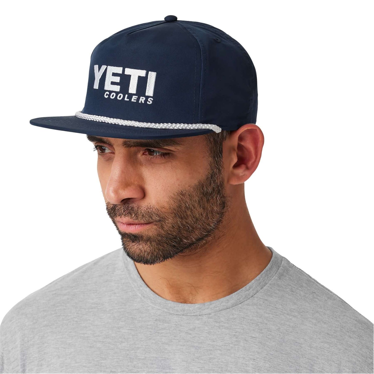 YETI Flat Brim Rope Hat Black-Navy #- 53 Degrees North 