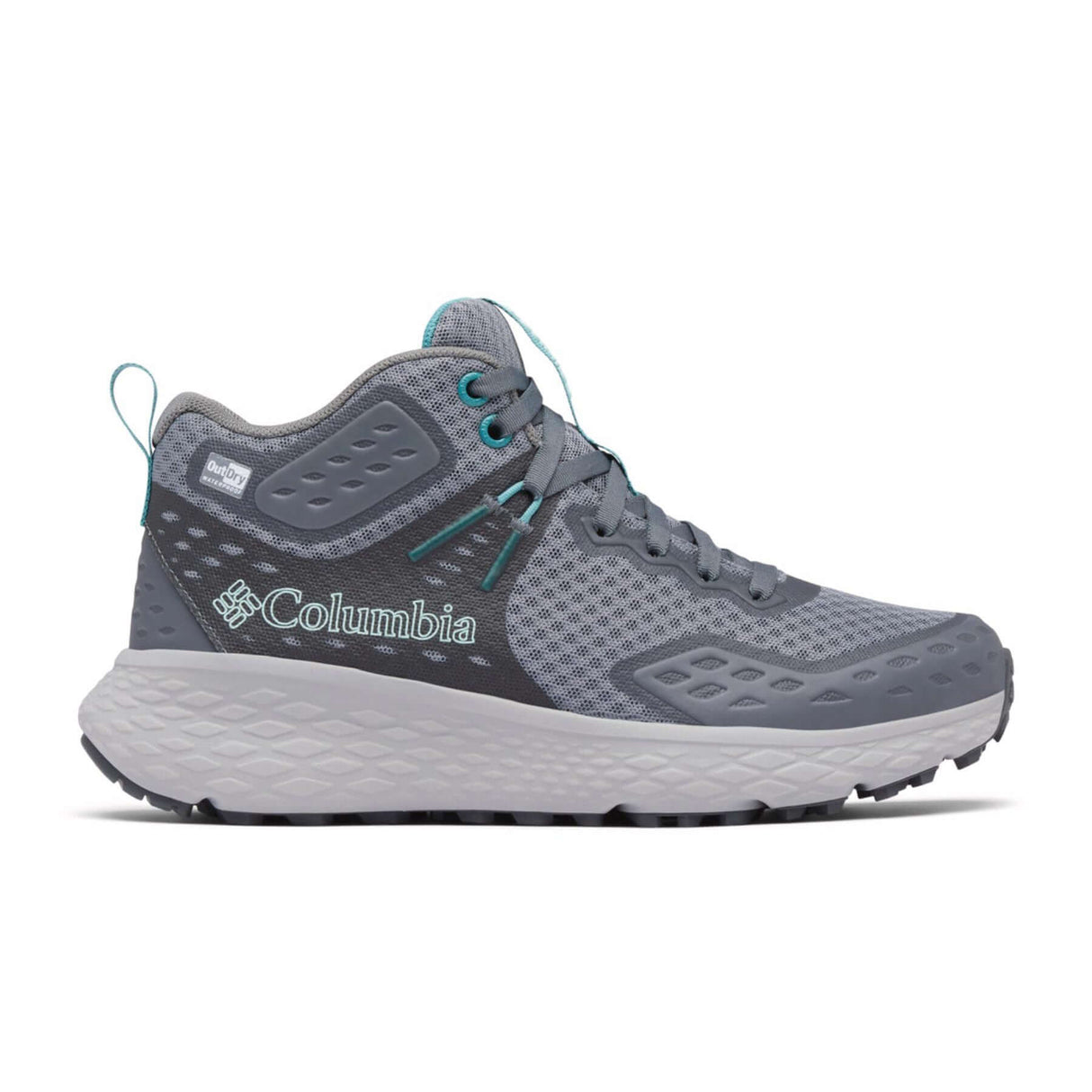 Columbia Women's Konos TRS OutDry Mid Hiking Boots Ti Grey Steel/Teal / UK 4-Ti Grey Steel/Teal / UK 5-Ti Grey Steel/Teal / UK 6-Ti Grey Steel/Teal / UK 7-Ti Grey Steel/Teal / UK 8 #- 53 Degrees North 