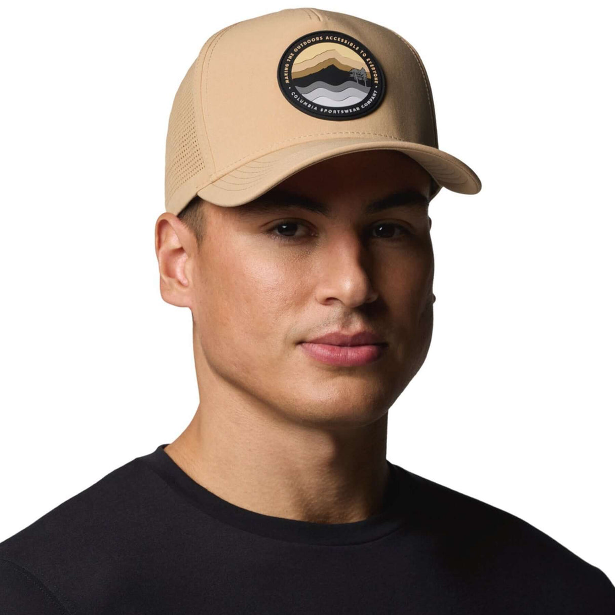 Columbia Mountaincap 3D Stretch Snap Back River Blue/Circular Linescape-Canoe/Circular Linescape-Black/Outdoor Original-Collegiate Navy/C Sport #- 53 Degrees North 