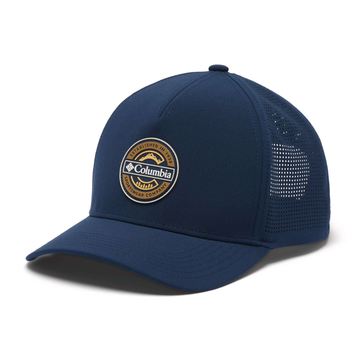 Columbia Mountaincap 3D Stretch Snap Back River Blue/Circular Linescape-Canoe/Circular Linescape-Black/Outdoor Original-Collegiate Navy/C Sport #- 53 Degrees North 