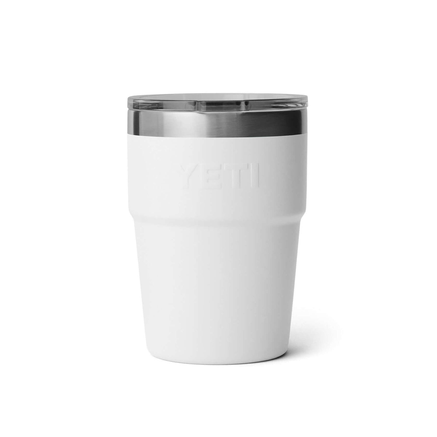 YETI Rambler 16 oz (473 ml) Stackable Cup Moon Dust-White-Navy-Rescue Red #- 53 Degrees North 