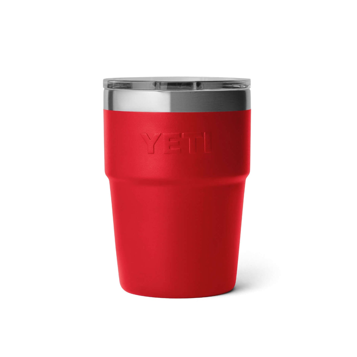 YETI Rambler 16 oz (473 ml) Stackable Cup Moon Dust-White-Navy-Rescue Red #- 53 Degrees North 