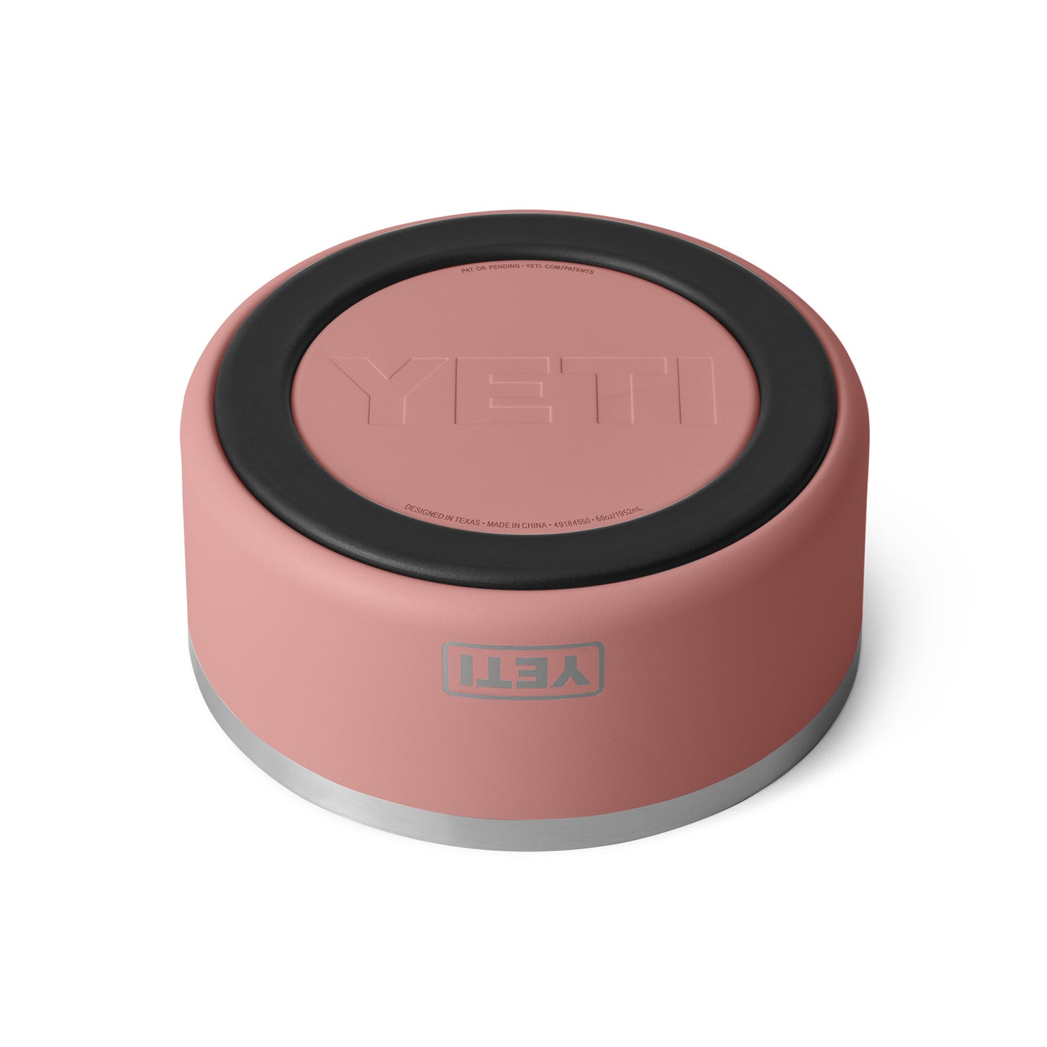 YETI Boomer 8 Dog Bowl Sandstone Pink-Navy #- 53 Degrees North 