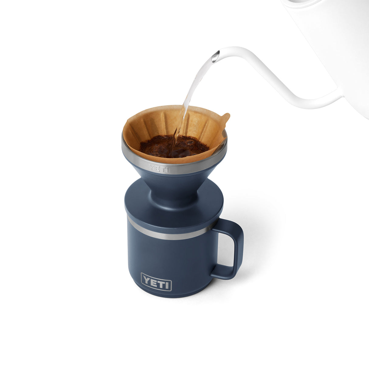 YETI Rambler Pour Over Navy-White #- 53 Degrees North 