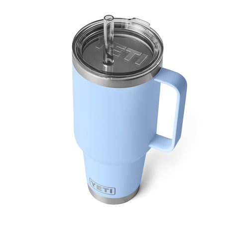 YETI Rambler 42oz (1242 ml) Straw Mug Black Forest Green-Tropical Pink-Big Sky Blue-Moonstone/Red Quartz-Sandstone Pink #- 53 Degrees North 