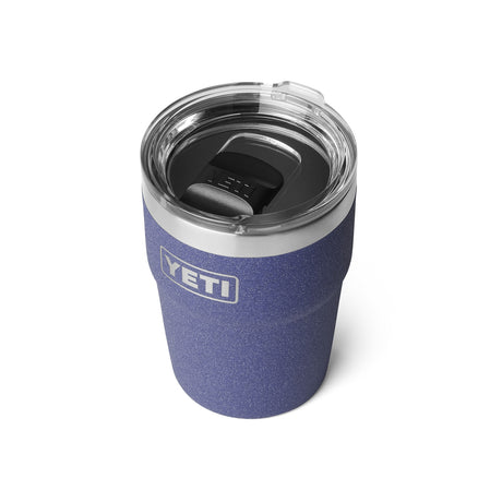 YETI Rambler 16 oz (473 ml) Stackable Cup Moon Dust-White-Navy-Rescue Red #- 53 Degrees North 
