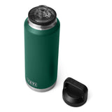 YETI Rambler 46 oz (1.4 L) Bottle with Chug Cap Black Forest Green-Tropical Pink-Rescue Red-Navy #- 53 Degrees North 