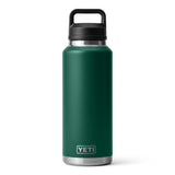 YETI Rambler 46 oz (1.4 L) Bottle with Chug Cap Black Forest Green-Tropical Pink-Rescue Red-Navy #- 53 Degrees North 