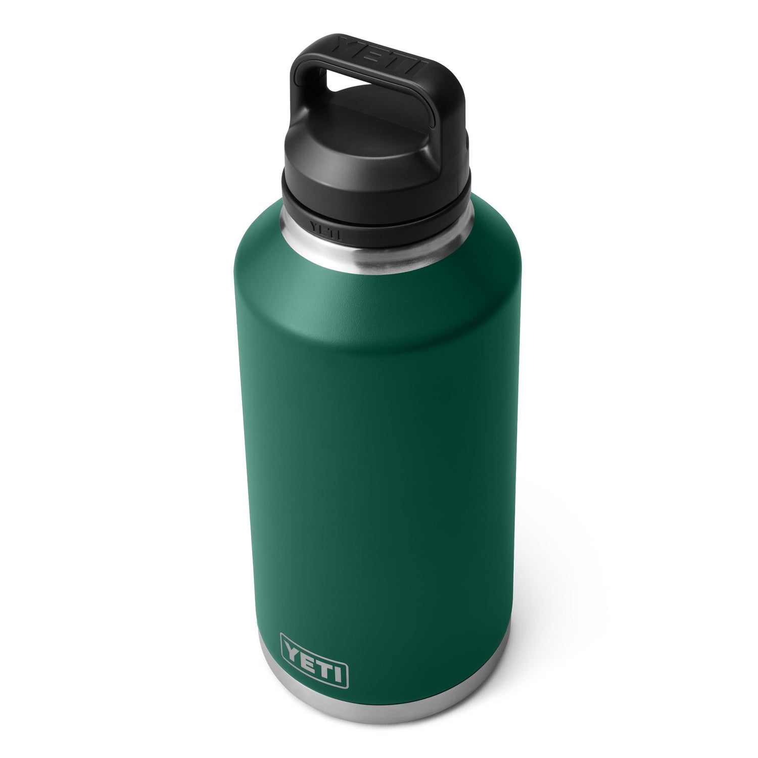 YETI Rambler 64oz (1.9 L) Bottle with Chug Cap Black Forest Green-Navy #- 53 Degrees North 
