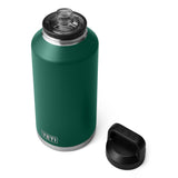 YETI Rambler 64oz (1.9 L) Bottle with Chug Cap Black Forest Green-Navy #- 53 Degrees North 