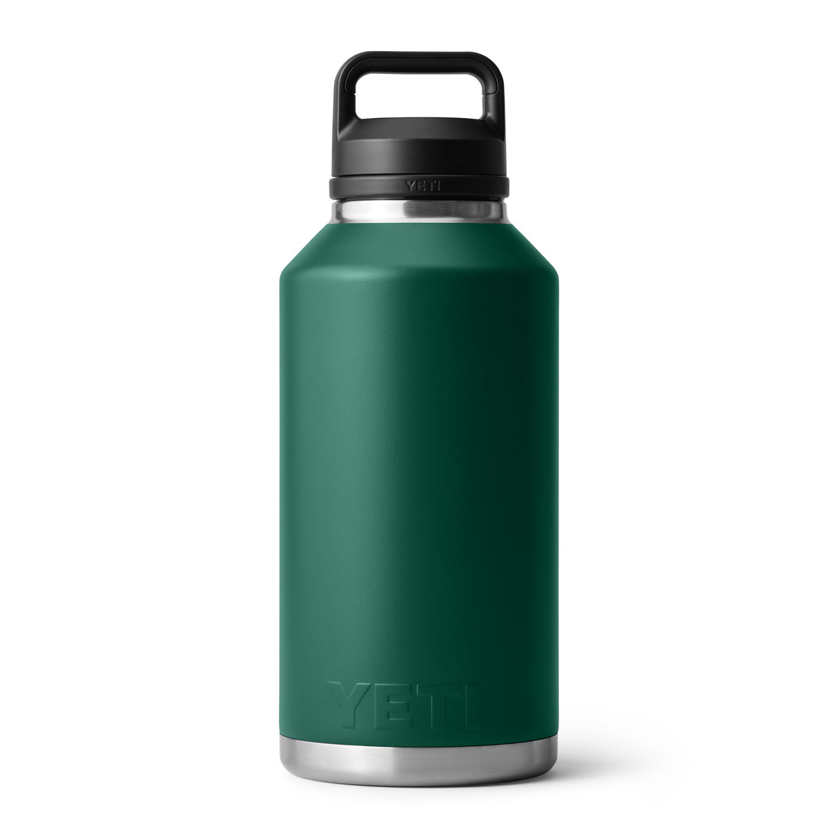 YETI Rambler 64oz (1.9 L) Bottle with Chug Cap Black Forest Green-Navy #- 53 Degrees North 