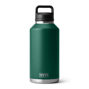 YETI Rambler 64oz (1.9 L) Bottle with Chug Cap Black Forest Green-Navy #- 53 Degrees North 