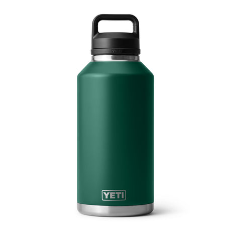 YETI Rambler 64oz (1.9 L) Bottle with Chug Cap Black Forest Green-Navy #- 53 Degrees North 