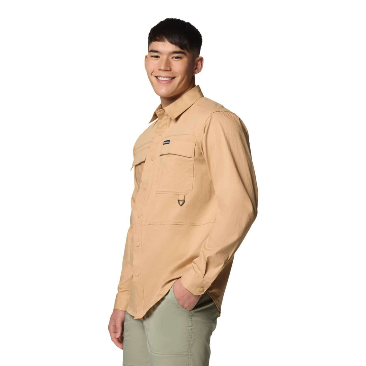 Columbia Men's Landroamer Twill Long Sleeve Shirt Shark / Small-Shark / Medium-Shark / Large-Shark / X-Large-Shark / XX-Large #- 53 Degrees North 