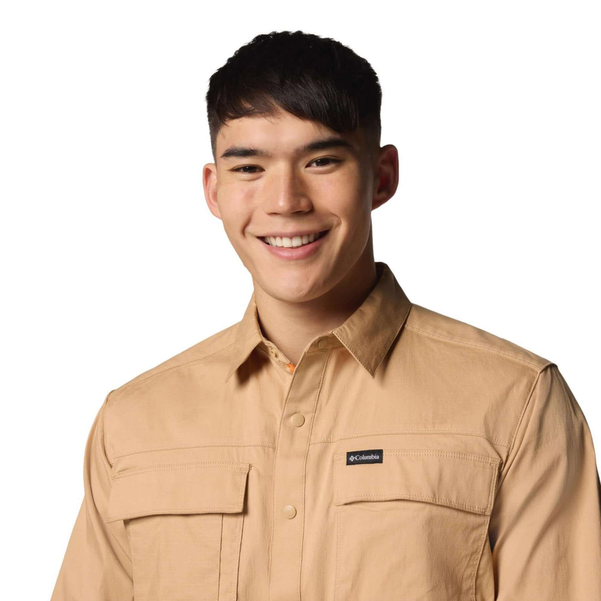 Columbia Men's Landroamer Twill Long Sleeve Shirt Shark / Small-Shark / Medium-Shark / Large-Shark / X-Large-Shark / XX-Large #- 53 Degrees North 