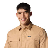 Columbia Men's Landroamer Twill Long Sleeve Shirt Shark / Small-Shark / Medium-Shark / Large-Shark / X-Large-Shark / XX-Large #- 53 Degrees North 